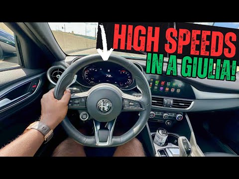 Видео: Как управлять Alfa Romeo Giulia Veloce на шоссе: быстро, маневренно и доступно