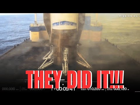 Видео: Blue Origin успешно посадила ускоритель на беспилотный корабль и отправила полезную нагрузку на М...