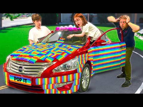 Видео: Папа в ШОКЕ! Крутая Машина из Поп Ит в Реальной Жизни!