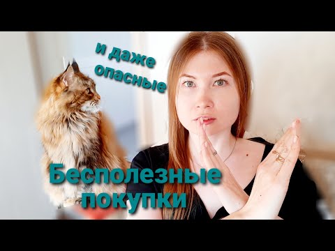 Видео: Бесполезные покупки для кошек! Опасные товары