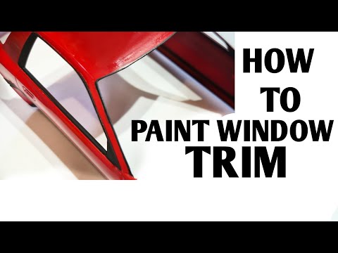 Видео: Как покрасить оконные рамы на модели автомобиля. Мастер-класс по покраске окон автомобиля.