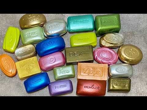 Видео: ASMR Soap/ cutting dry paint soap/ резка сухого крашенного мыла