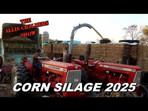Видео: Выставка Allis Chalmers: кукурузный силос 2025 с тракторами One Ninety XT и D-17.