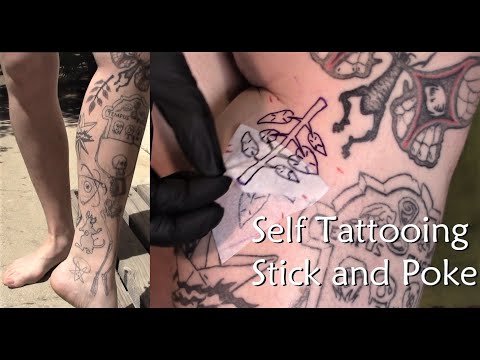 Видео: Как я делаю себе татуировку дома — рукав Stick & Poke