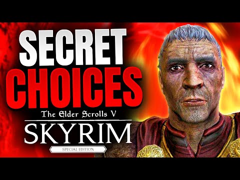 Видео: Skyrim - 12 СЕКРЕТНЫХ ВЫБОРОВ, о которых вы, вероятно, не знали...