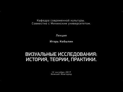 Видео: Визуальный поворот в гуманитарных науках. Лекция. Игорь Кобылин