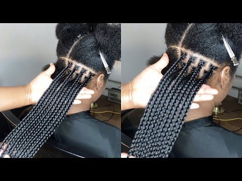 Видео: КЛАСС ПО КОСИЧКАМ: Получите идеальный размер косичек, размер пробора и объем + захват корней