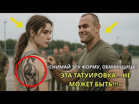 Видео: Они издевались над ней на учебной базе — но командир побледнел, увидев татуировку у неё на спине.