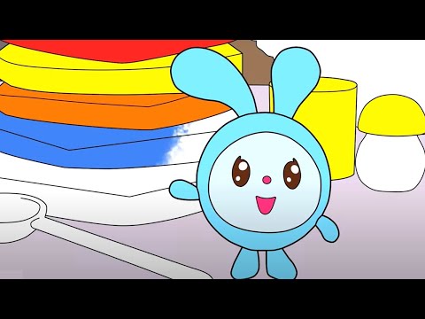 Видео: Малышарики | Вкусняшки  🍬🍓| Раскраска для детей | Сборник | Все серии подряд