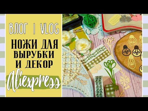 Видео: Крутые 🔥 НОЖИ для вырубки с AliExpress + немного декора/ ВЛОГ №58/ Скрапбукинг.
