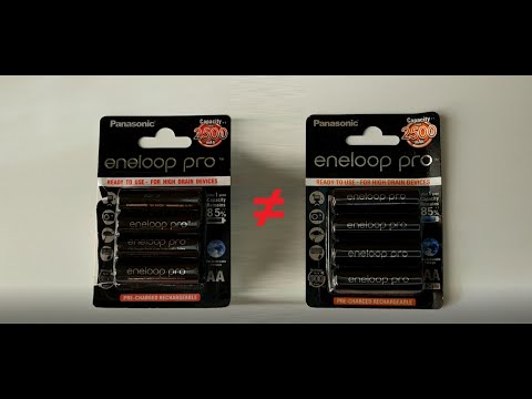 Видео: Eneloop PRO AA 2500. Оригинал и Подделка - Отличия.