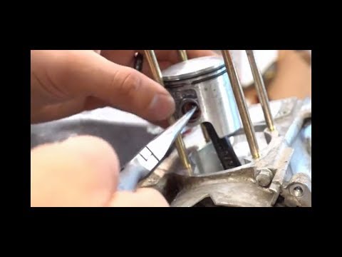 Видео: Как установить комплект цилиндра большого диаметра для скутера