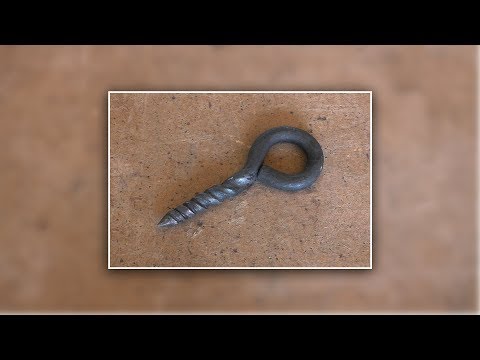 Видео: Винтовой крюк кольцо