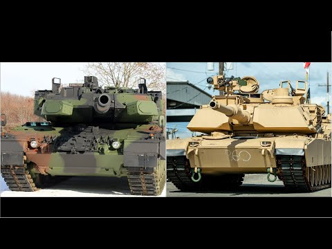 Видео: Сравнение Abrams M1A2C и Leopard 2A7