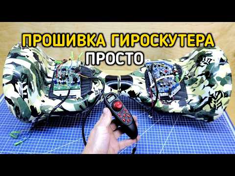 Видео: Как прошить плату гироскутера под дистанционный пульт управления Hot RC DS600 #самоделки #diy