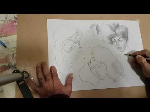 Видео: Урок 30 - Портрет - Женска глава