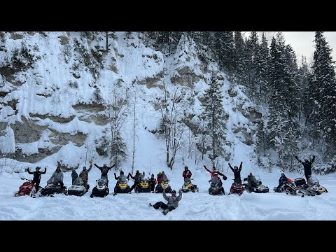 Видео: Пещерные люди.В пещеру на снегоходах с ветерком.Йети.#brp #Yamaha #Polaris #Widetrak #Turbo #Viking