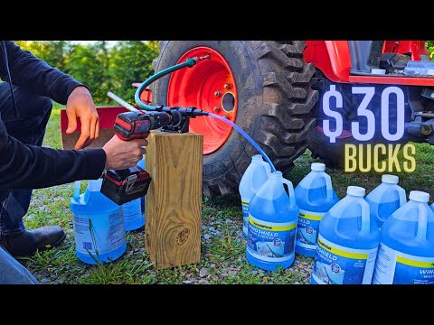 Видео: Как самостоятельно добавить балластный груз для шин трактора