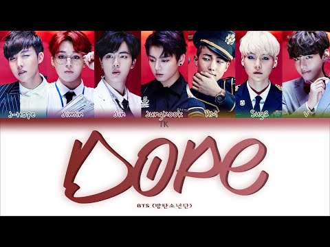 Видео: BTS – Dope [ПЕРЕВОД НА РУССКИЙ/КИРИЛЛИЗАЦИЯ Color Coded Lyrics]