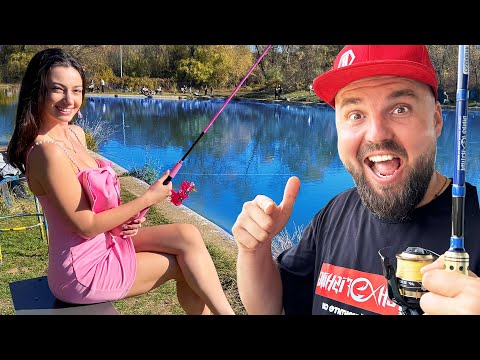 Видео: УЧА ИНФЛУЕСКЪРКА KITTY_K ДА ЛОВИ РИБА ЗА ПЪРВИ ПЪТ!!!