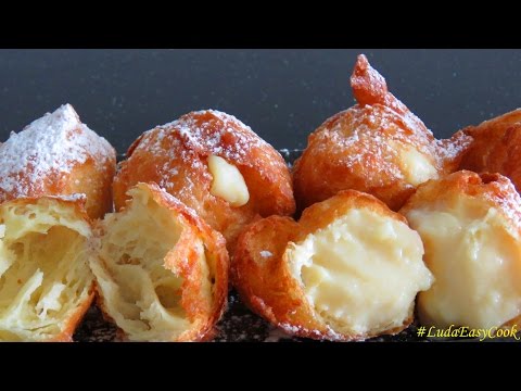 Видео: Французские ПОНЧИКИ из заварного теста - Homemade Beignets choux bánh Quảy tròn BÁNH Su KEM Chiên