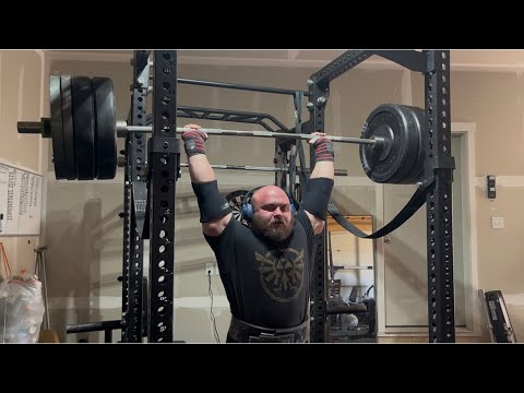Видео: Сэм Шетар 405 фунтов/184 кг жим стоя