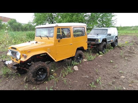 Видео: Сравнительный тест-драйв RC4WD GELANDE II Cruiser 40 и Axial SCX10 2