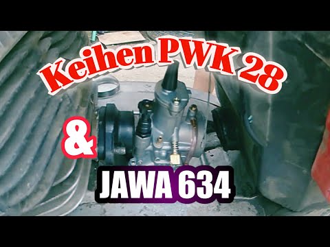 Видео: Keihen PWK 28 на ЯВУ 350 и Максималка Jawa 634