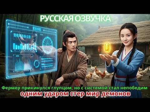 Видео: Фермер прикинулся глупцом, но с системой стал непобедим — одним ударом стер мир демонов!