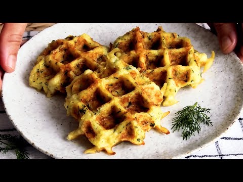 Видео: Картофельно-СЫРные🧀 ВАФЛИ! ОНИ НАМНОГО ВКУСНЕЕ ПОПУЛЯРНЫХ ДРАНИКОВ!//Potato and cheese WAFFLES