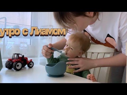 Видео: Утро с реборном Лиамом и Евой