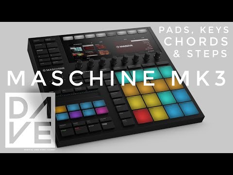 Видео: Native Instruments Maschine MK3 | Использование пэдов, клавиатуры, аккордов и пошаговых функций