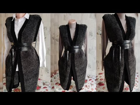 Видео: 💥МЕХОВАЯ ЖИЛЕТКА СПИЦАМИ /  пряжа YarnArt MINK / САМЫЙ ПРОСТОЙ ЖИЛЕТ. 💣😍👍