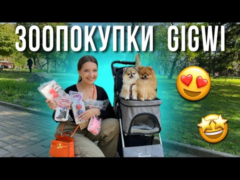 Видео: Распаковка зоотоваров фирмы GIGwi 🐶 / Прогулка с собаками🐾 #зоотовары #моисобаки
