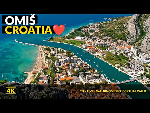 Видео: Омиш Хорватия 2023❤️ Прогулка по центру Омиш 4K