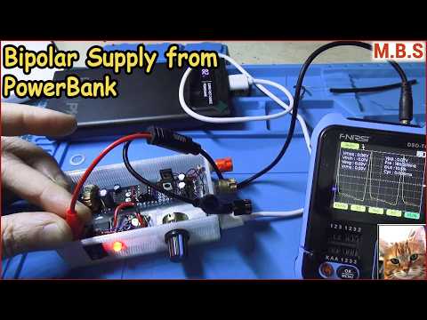 Видео: Двухполярный источник ±15V из Повербанка. Питание аналоговых схем. DC-DC XL6009