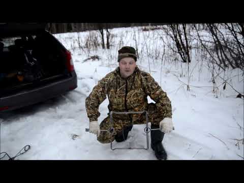 Видео: Взведение и варианты установки проходного капкана