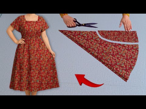 Видео: ✅Простой способ сшить удобное платье за ​​10 минут🔥 Любой может сшить это милое платье 🪡