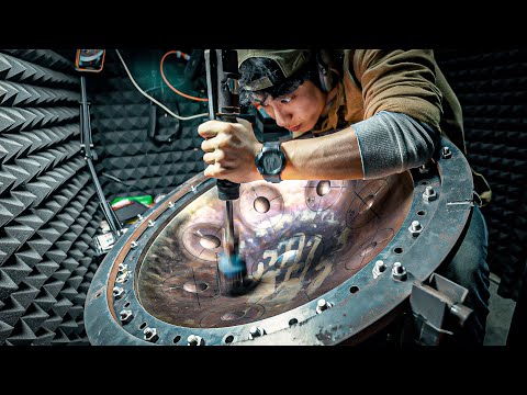 Видео: Изготовление хендпана: слияние стали и традиционного ремесла для создания утончённого звучания.