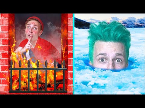 Видео: ГОРЯЧИЕ vs ХОЛОДНЫЕ ПРЯТКИ Челлендж !