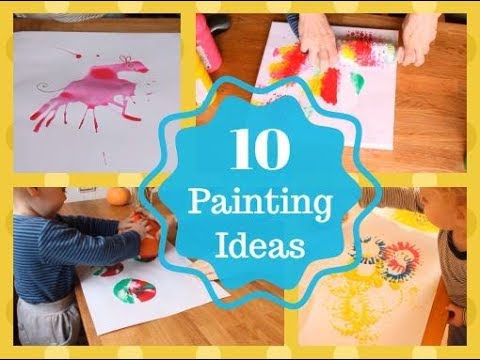Видео: 10 ИДЕЙ ДЛЯ РИСОВАНИЯ С ДЕТЬМИ/ 10 painting IDEAS for kids