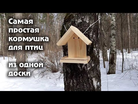 Видео: Как сделать кормушку для птиц без станков
