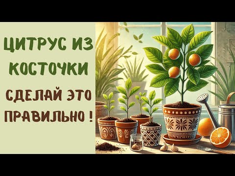 Видео: Как вырастить лимон, апельсин, грейпфрут из косточки. Посадка, выращивание, рекомендации по уходу.