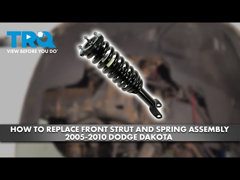 Видео: Как заменить переднюю стойку и пружину в сборе на Dodge Dakota 2005-2010