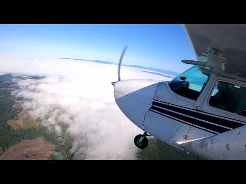 Видео: Неудавшаяся посадка в нулевую видимость - второй круг в Астории