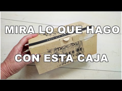 Видео: Как сделать итальянский декупаж на простой картонной коробке