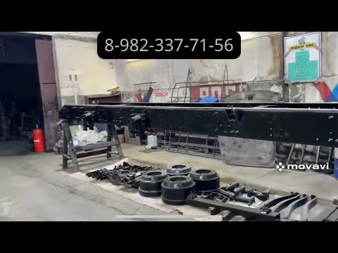 Видео: Пескоструй  и покраска рамы   Volvo VNL670 Обзор проделанных работ