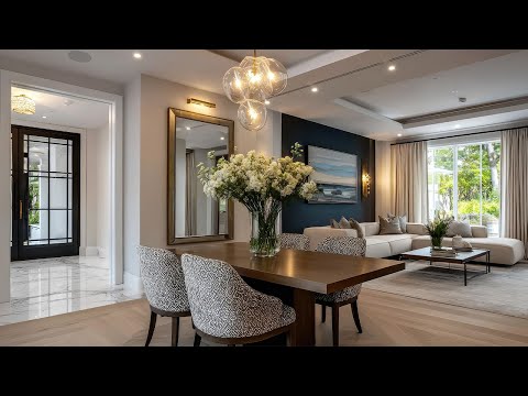 Видео: Комбинация фойе и столовой: открытая планировка фойе, гостиной и столовой! Хватит тратить простра...