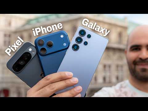Видео: iPhone 17 Pro Max против Galaxy S25 Ultra против Pixel 10 Pro XL – Тест камеры и батареи!