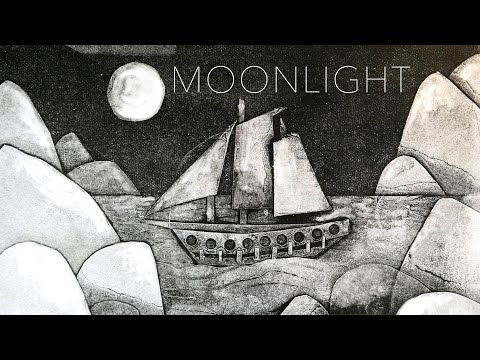 Видео: Moonlight: гелевая пластина Monoprint